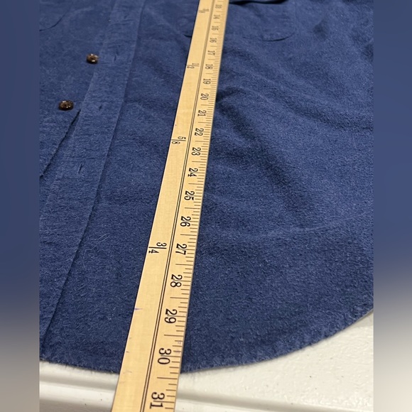 J. Crew Mercantile Flex flannel chamois Men’s button down suede patches - Picture 4 of 7